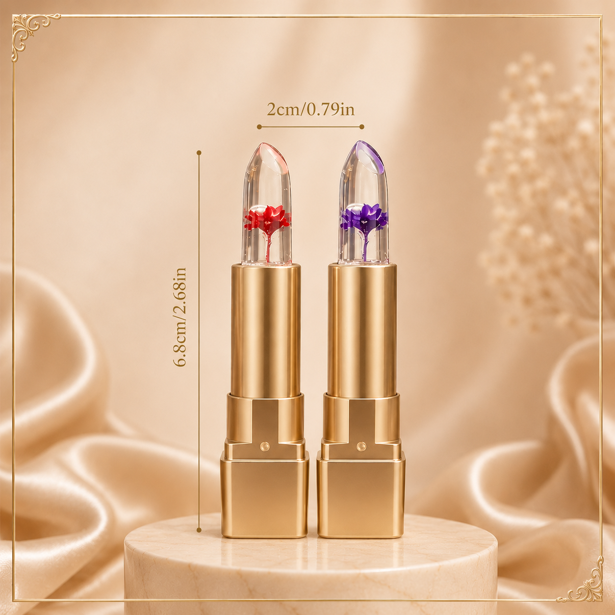 Majestic Beauties™ Bloom & Blush 2-Pack Flower Jelly Lipstick